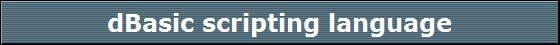 dBasic scripting language